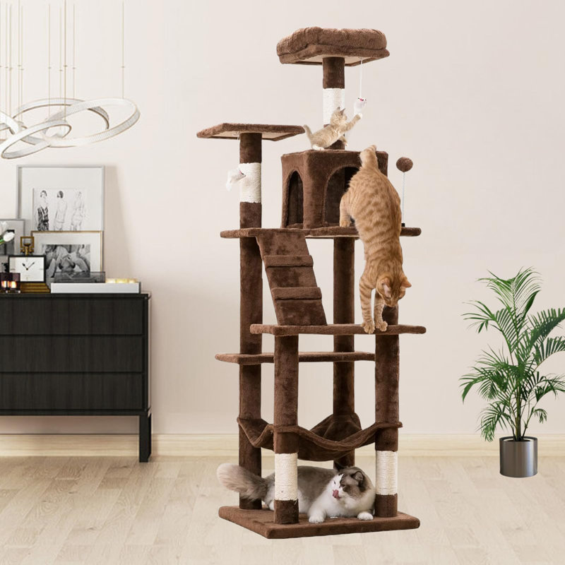 Arbre à chat 63,8 po Eethan, Brun