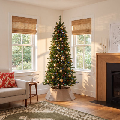 Aldred Pre-Lit Slim Fir Christmas Tree
