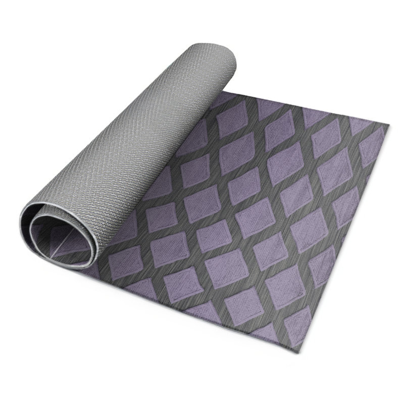 Tapis mauve intérieur et extérieur Trellis, Rectangle 9 pi x 12 pi