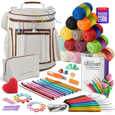 Crochet Kit for Beginners with Step-by-Step Video Tutorials