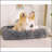 Human Dog Bed,Lazy Sofa,5-Position Adjustable Convertible,Floor Gaming Chair,bedroom, living room,Suitable for gaming, meditation,relaxation,Plush Fabric,Dark Gray-311443198