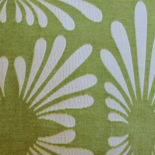 Daisy Floral Throw Pillow, Green