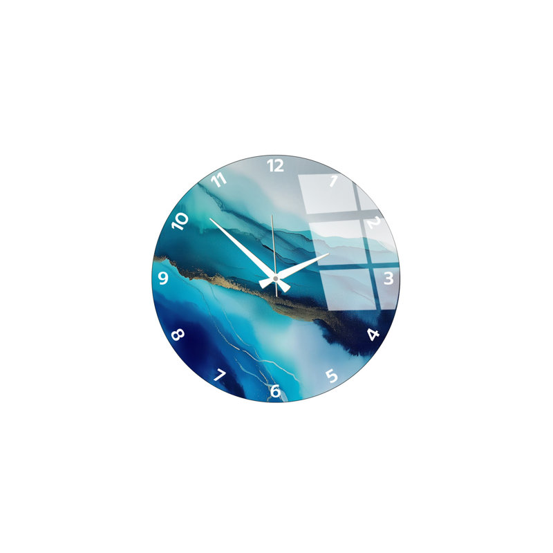 Horloge murale décorative en verre