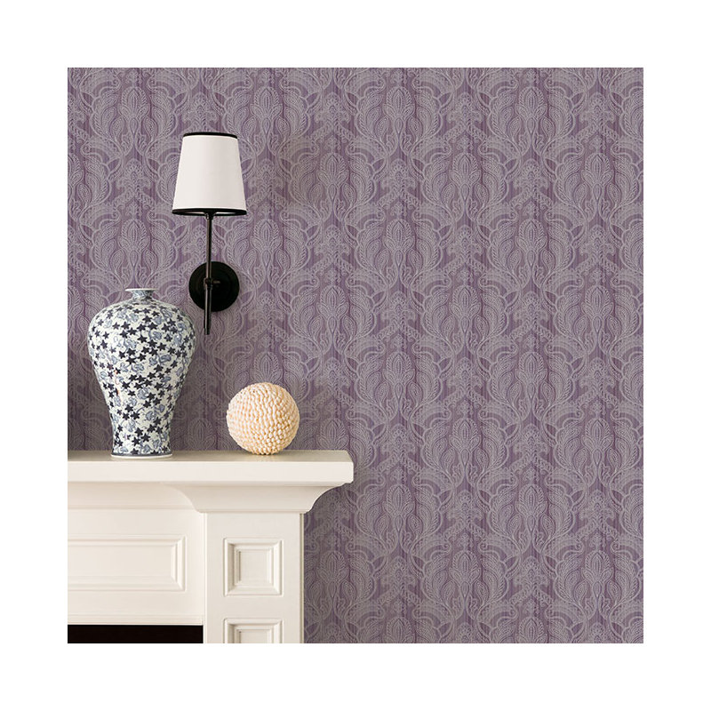 10m L x 53cm W Roll Wallpaper, Purple