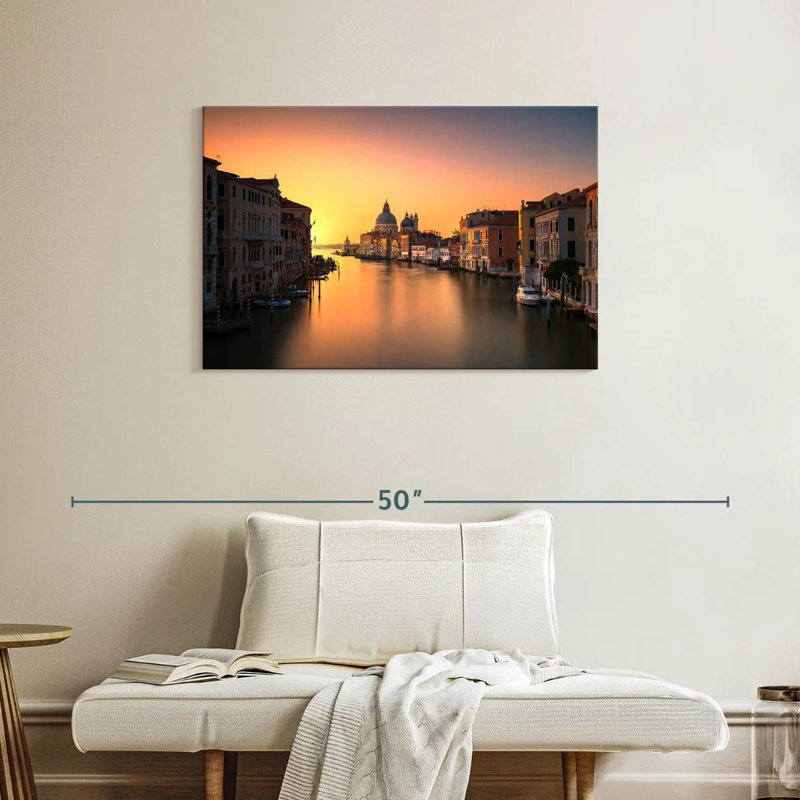 Lilie Grand Canal au coucher du soleil, H 24 po x l 36 po