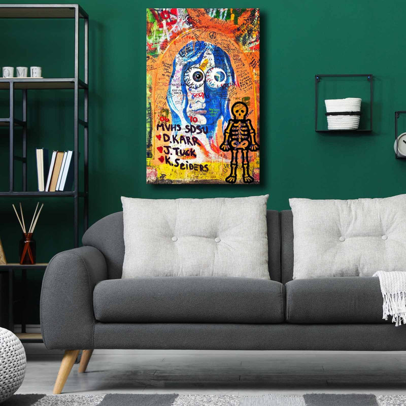 Superbe peinture sur toile décorative de 17,7 po x 27,6 po | 100% toile avec cadre 100% bois (épaisseur: 1,1 pouce) | Parfait pour la décoration intérieure, le salon et les espaces de bureau, les couleurs vives et le design élégant