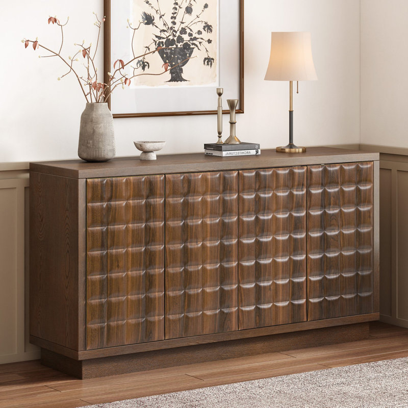 Galadriel 58.6'' Wide Sideboard Buffet with Adjustable Shelves, Brown