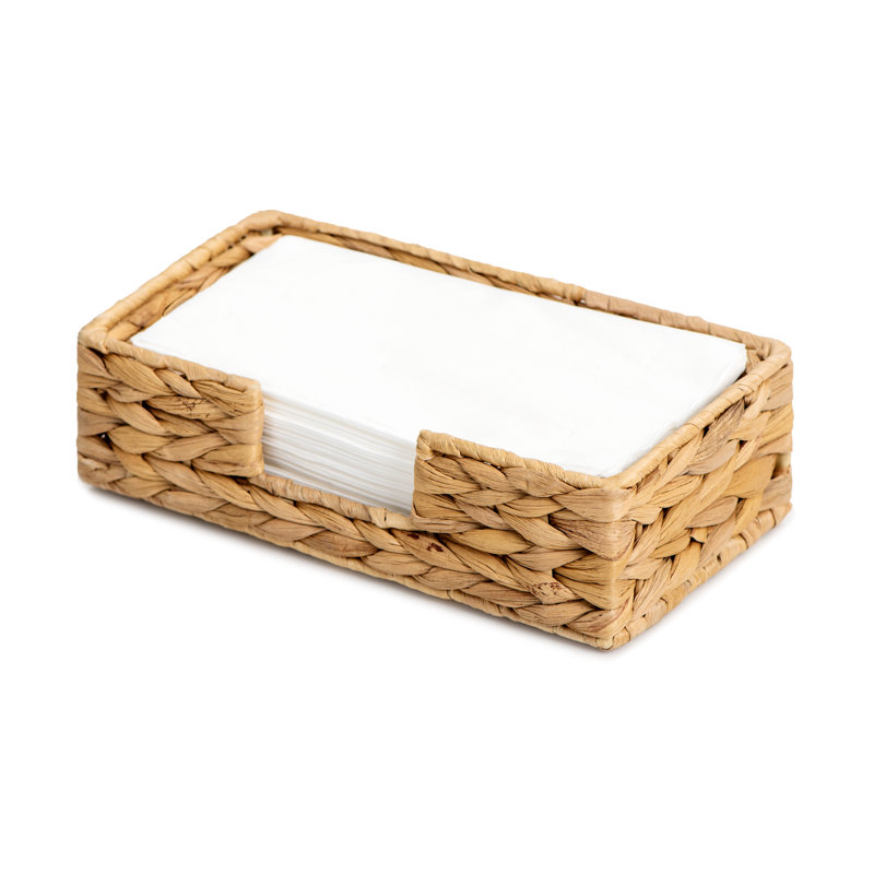 Wicker Napkin Baskets, Water Hyacinth Napkin Holder for Bathroom, Kitchen, Living Room