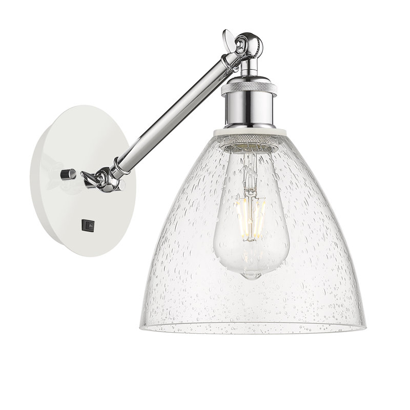 Shauna Armed Sconce, LED, Polished Chrome