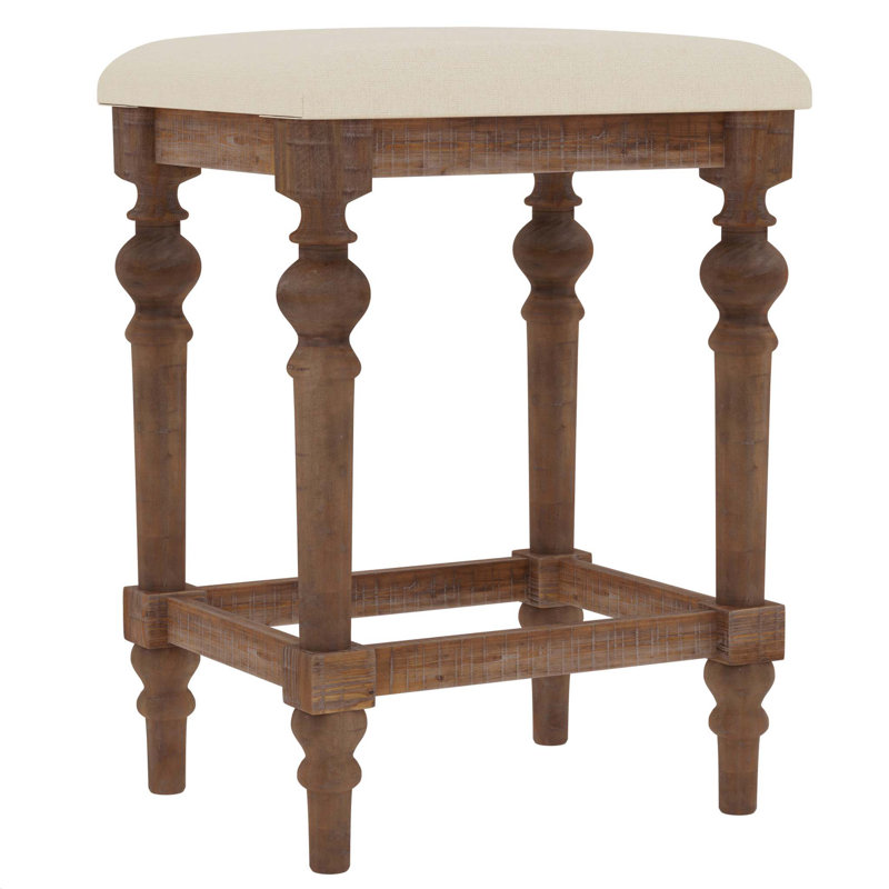 Ludin Brown Console Table With 3 Stools