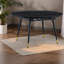 Tables de salle à manger extensibles (table seulement, sans chaises, avec plateau et pieds), table de cuisine moderne en bois aggloméré noir