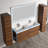48" Freestanding Double Bathroom Vanity with Sink – Wall-Mounted Wood Cabinet with Acrylic Top, Soft-Close Drawers & Modern Design-1544257380