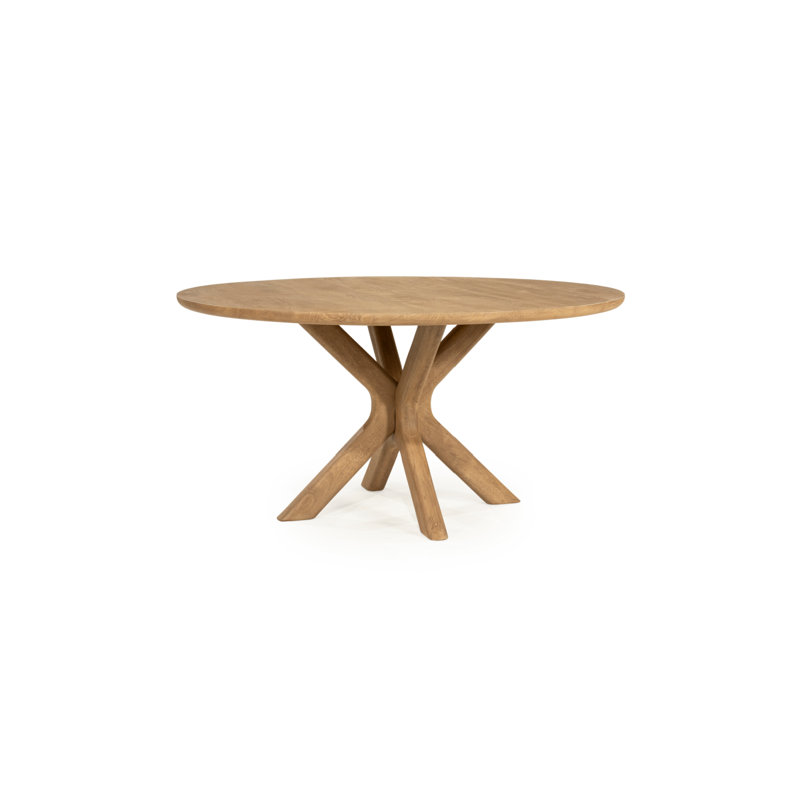 Tycho Round Solid Wood Dining Table, Natural