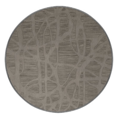 Machine Washable Abstract Gray Area Rug