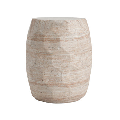 Outdoor Round Lightweight Concrete Side Table