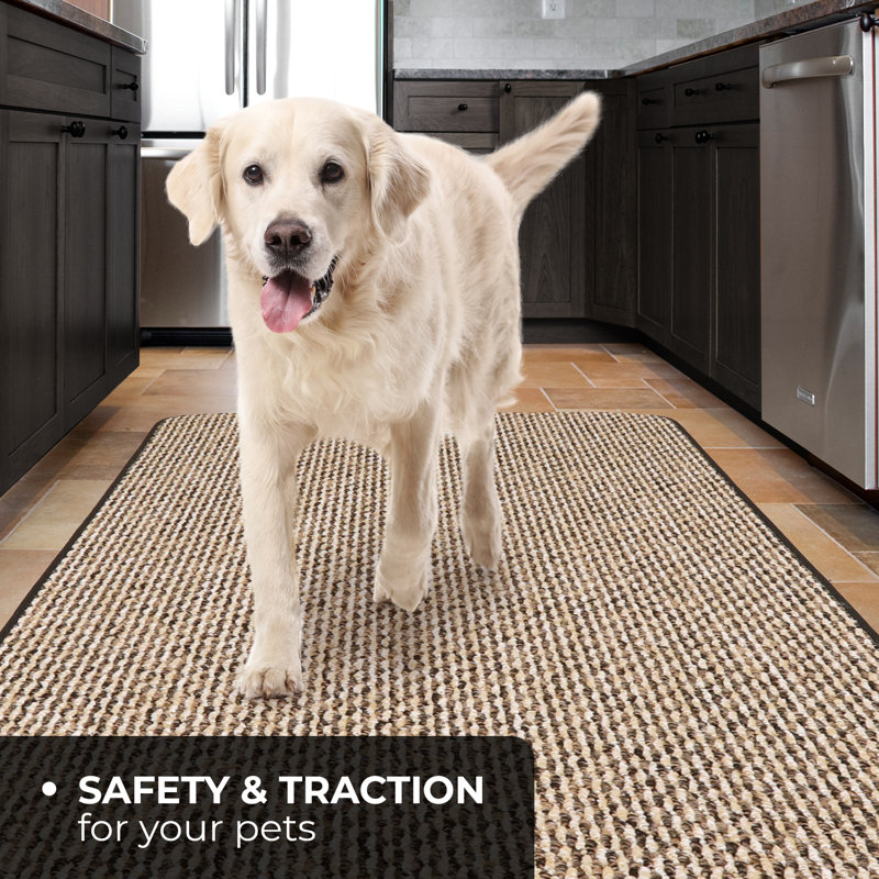Albieri Skid-Resistant Carpet Runner - Black Ripple - Many Other Sizes To Choose From, Runner 3' x 8'