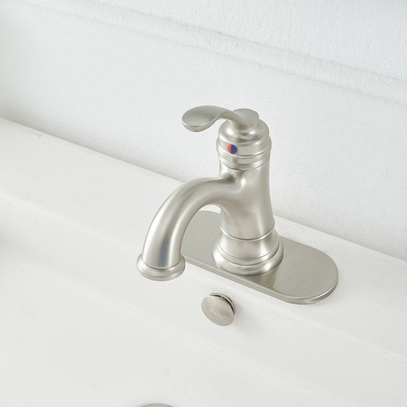 Robinet pour salle de bain à un trou en laiton