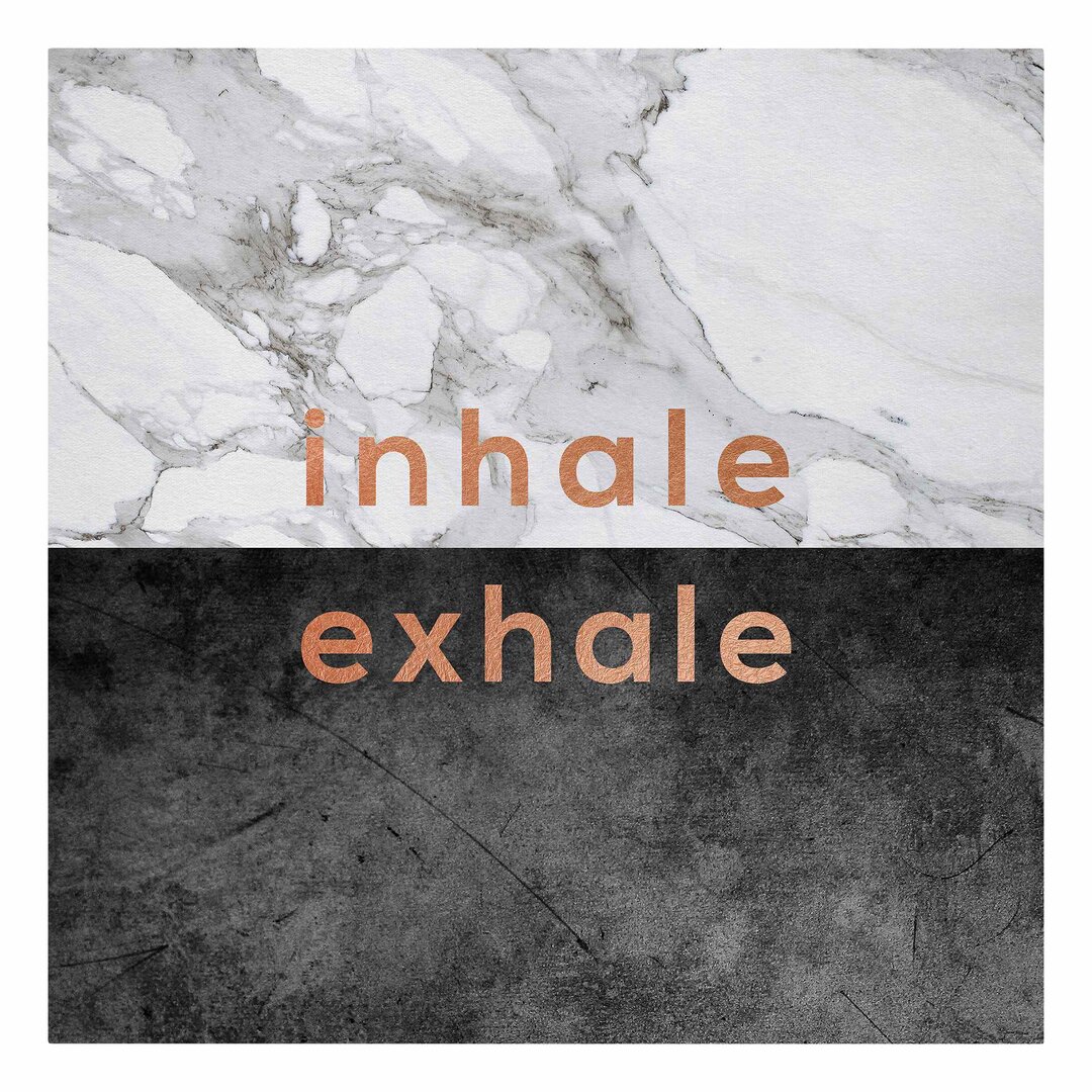 Leinwandbild Inhale Exhale Copper and Marble von Dana Shek