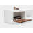 New School 2 Piece Walnut Solid Wood Cube Shelf with Drawer