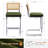 Marlow Upholstered 26" Velvet Counter Stool With Rattan Cane Back And Metal Frame-584333008-595419765-589575767