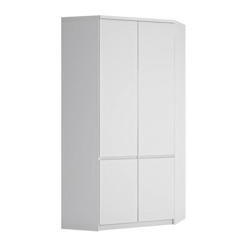 Canizales 2 Door Wardrobe, White