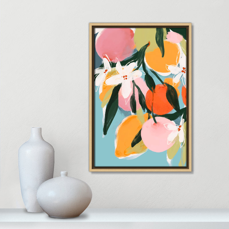 «Fruit Summer I Print» par Treechild, H 19,5 po x l 13,5 po, Flotteur naturel