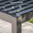 Outdoor Louvered Pergola, Patio Pergola with Adjustable Roof, Modern Metal Pergola for Patio, Deck, Porch, Yard-122104414-122104413