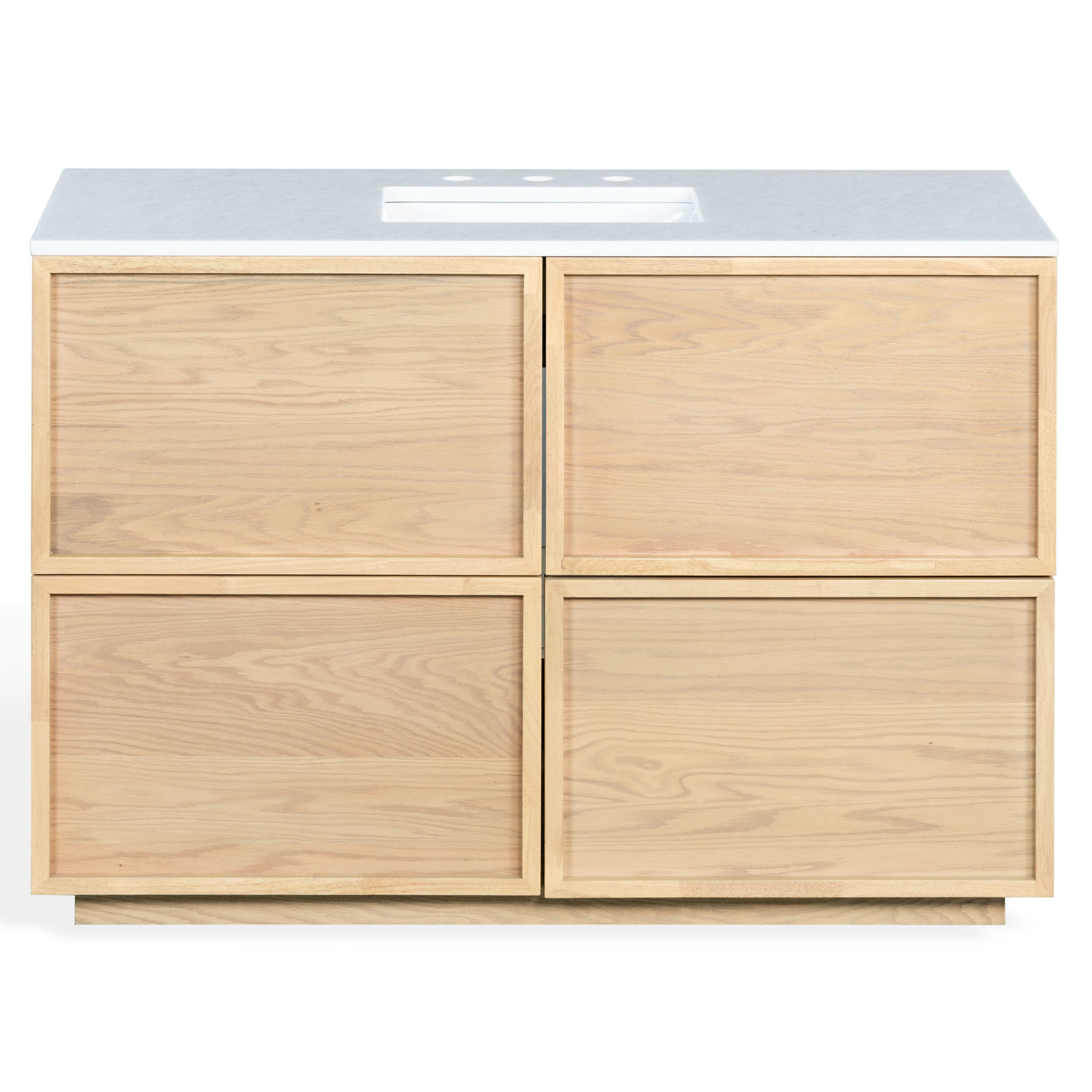 Hudson 48" Genuine Marble Single Bathroom Vanity, Natural