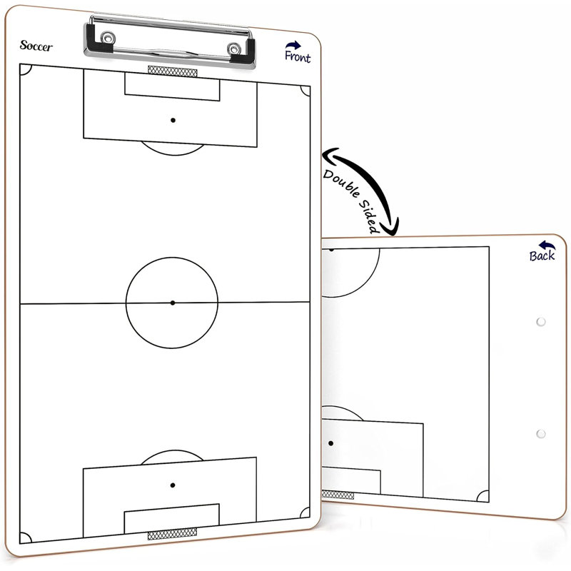 Tableau blanc d'entraînement de soccer à sec 15 "x 9" pour entraîneurs Scribbledo Soccer