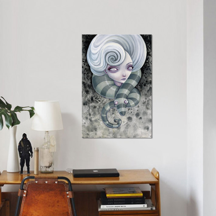 «Nightmares» par Megan Majewski - Impression sur toile, H 12 po x l 8 po x P 0,75 po, Pas de tapis, Papier d'art encadré noir