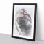 A Pink Flamingo in Abstract - Picture Frame Graphic Art Print-55629763-55629764