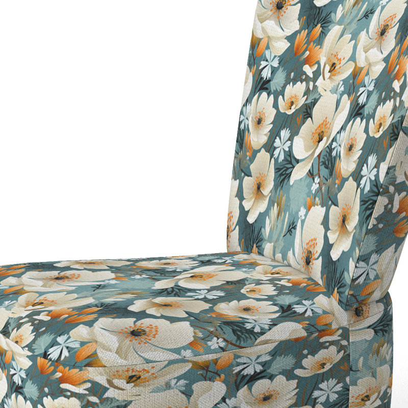 Chaise d'appoint rembourrée Ivory Coastal Blossoms