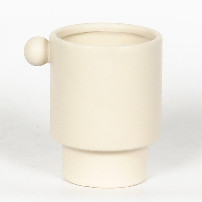Vase à poignée ronde, Crème, crème