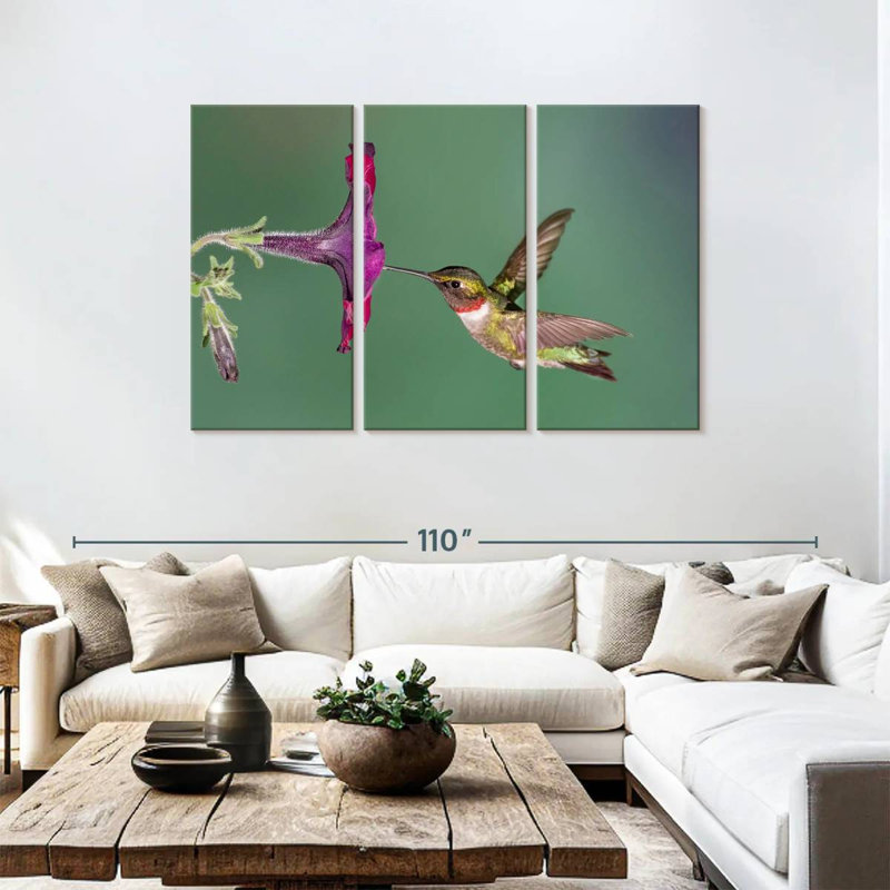 Brampt Nectar Sucking Hummingbird, 48" H x 74" W