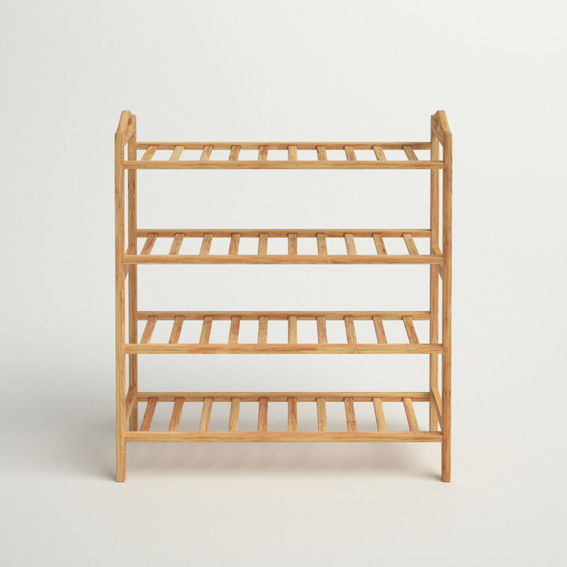 16 Pair Shoe Rack, Natural