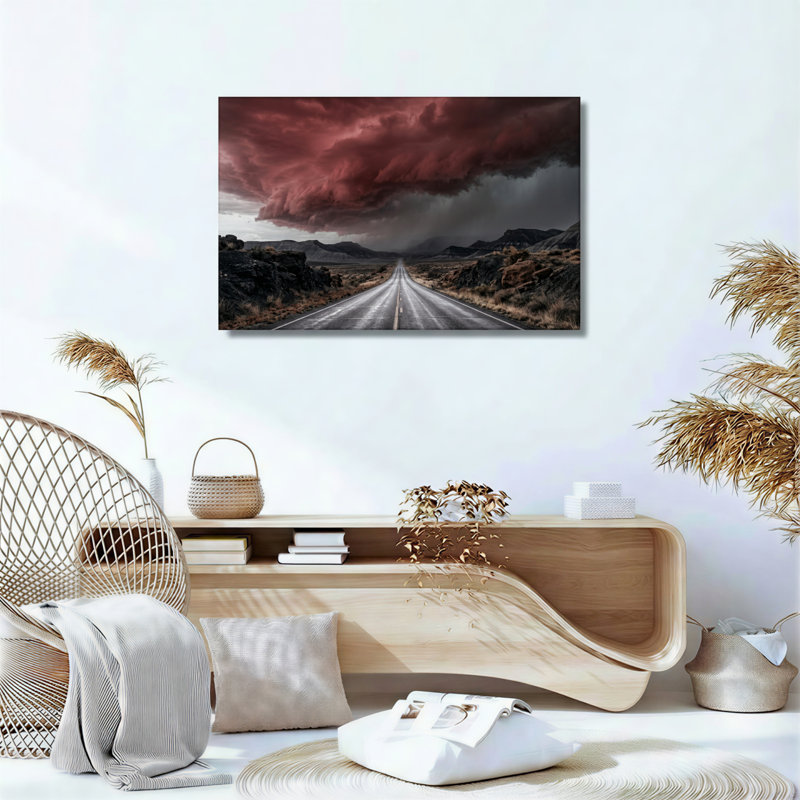 «Stormy Sky», reproduction d'art sur toile, ensemble de 1, 36"H x 48"W, Toile tendue