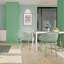 Été - Ensemble de 2 chaises longues modernes - Plastique PP intérieur / extérieur toutes saisons, léger pour patio, plage, salon (vert pâle)