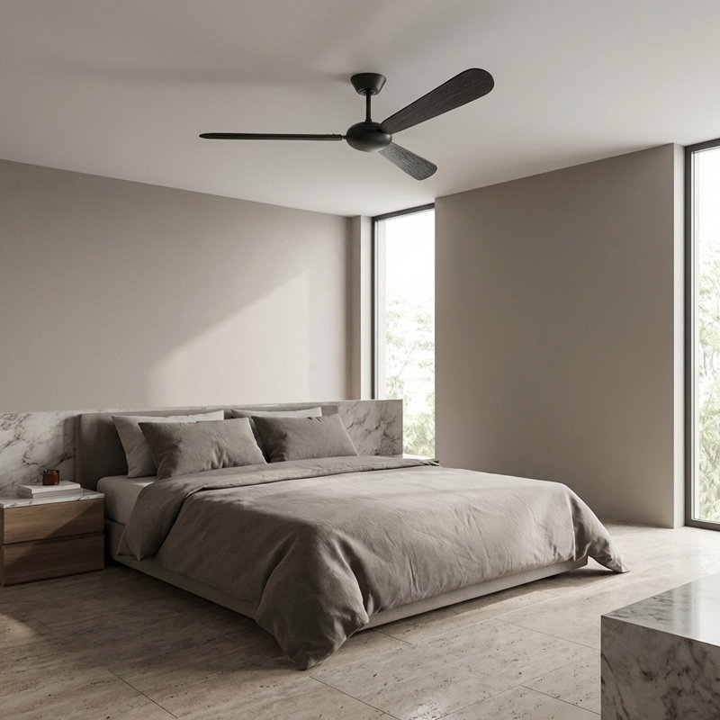 Ventilateur de plafond Pod Smart 64, Ébène, Nuit noire