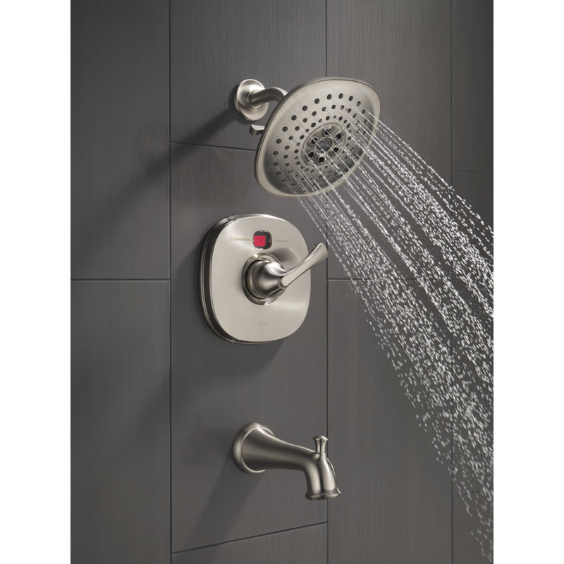Pomme de douche 2 GPM avec technologie H2okinetic Universal, Acier inoxydable Brilliance