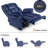 Texana Power Recliner with Massage and Heat, Extended Footrest-2015175551