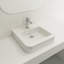 Lavabo de salle de bain carré double en argile réfractaire 19,69 "BOCCHI Parma-28603531