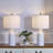24'' White Ceramic  Table Lamp (Set Of 2)