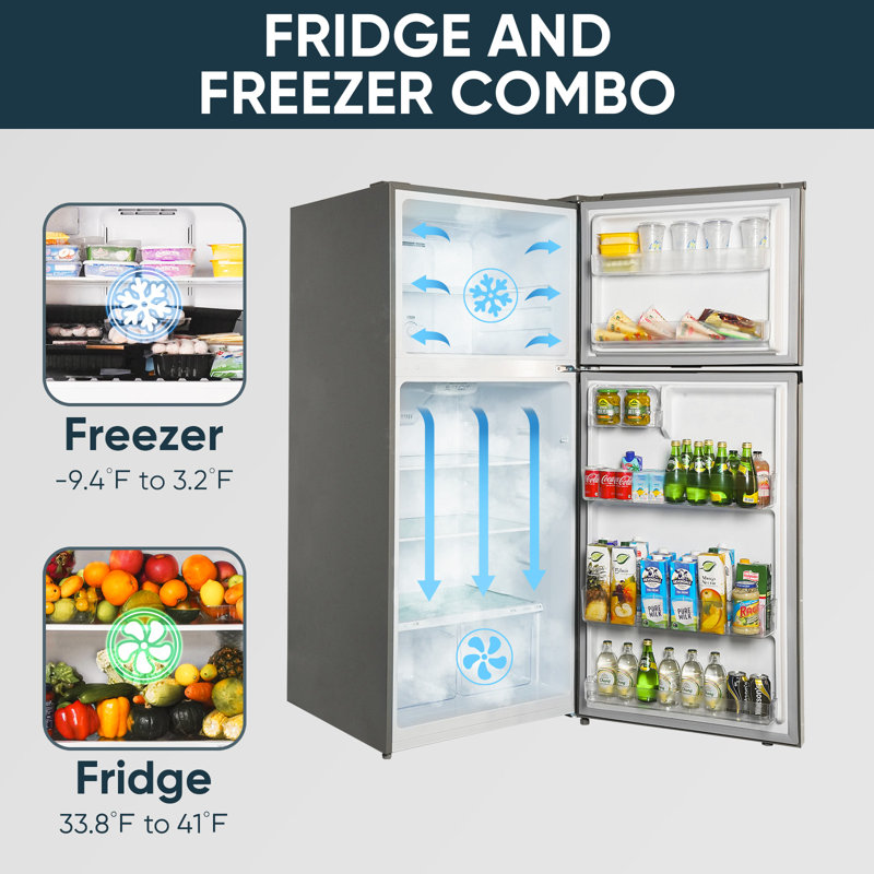 17.6 Cu.Ft. Freestanding Double Door Refrigerator with ENERGY STAR