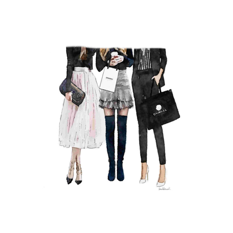 Friends Friends - Impression sur toile tendue, H 18 po x l 12 po