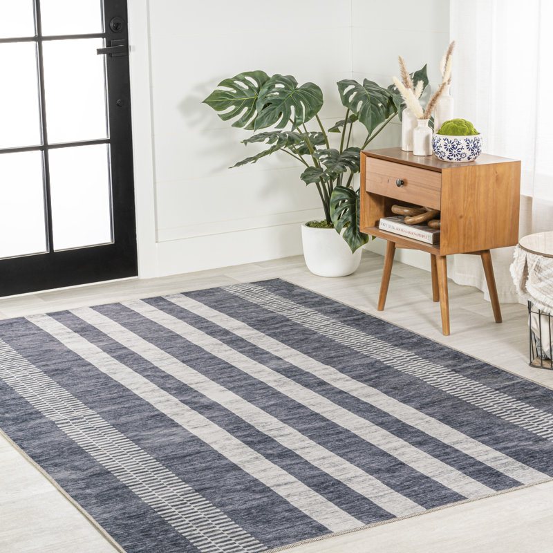 Tapis gris ardoise / ivoire Chichaoua, Rectangle 7 pi 10 po x 10 pi