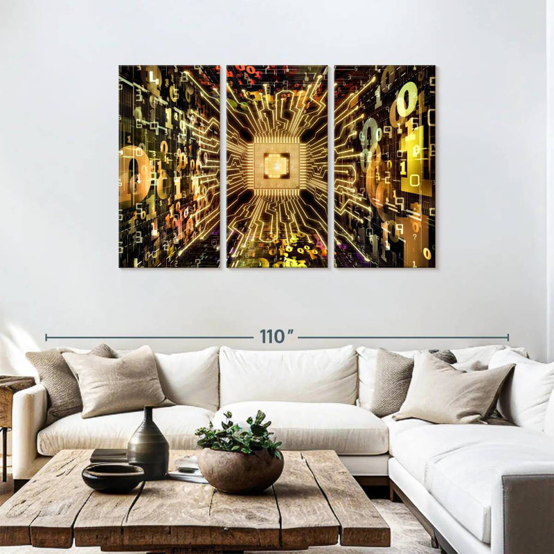 Keiri Cyber Computer CPU, 48" H x 74" W