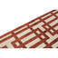 Hand Knotted Geometric Area Rug in Garnet