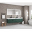 Miroir de salle de bain 72 "x 30" à DEL avec façade et rétroéclairage, miroir de meuble-lavabo mural, anti-buée, à mémoire de forme et à intensité variable-1345154040