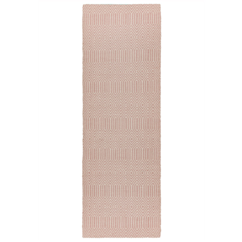 Koa Geometric Flatweave Area Rug, Runner 66 x 200cm