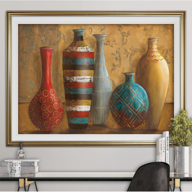 " Vessels Of Tabuk ", Gold, 20" H x 24" W x 1.5" D